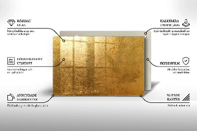 Grafkaars onderzetter rectangular Gouden textuurachtergrond