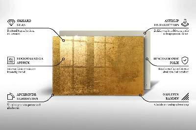 Grafkaars onderzetter rectangular Gouden textuurachtergrond