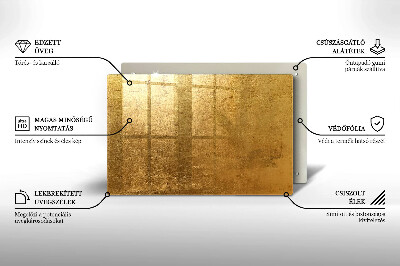 Grafkaars onderzetter rectangular Gouden textuurachtergrond