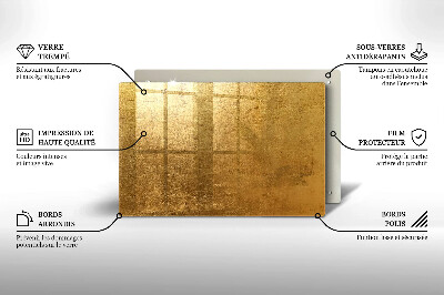 Grafkaars onderzetter rectangular Gouden textuurachtergrond