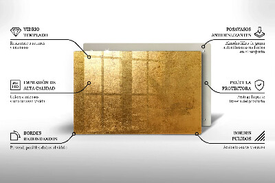 Grafkaars onderzetter rectangular Gouden textuurachtergrond