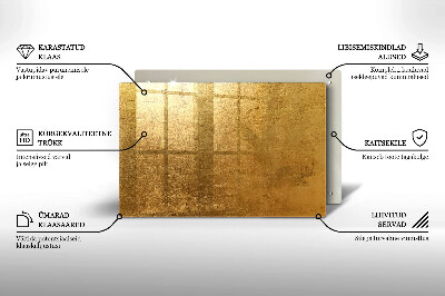 Grafkaars onderzetter rectangular Gouden textuurachtergrond