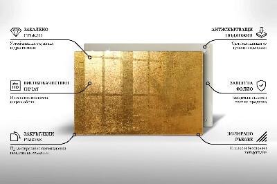 Grafkaars onderzetter rectangular Gouden textuurachtergrond