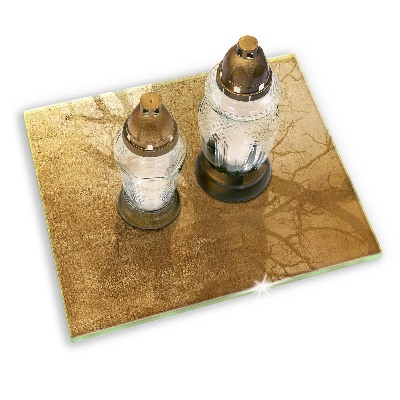 Grafkaars onderzetter rectangular Gouden textuurachtergrond