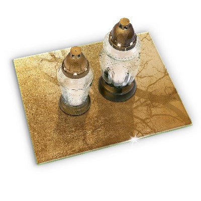 Grafkaars onderzetter rectangular Gouden textuurachtergrond