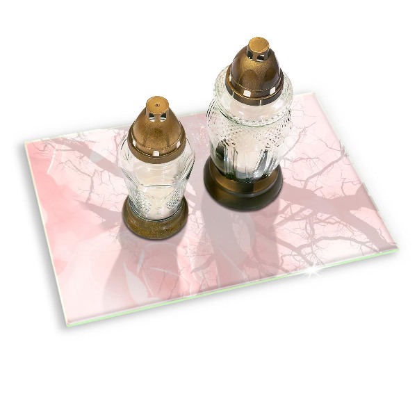 Grafkaars onderzetter rectangular Pastelkleurige rozenachtergrond