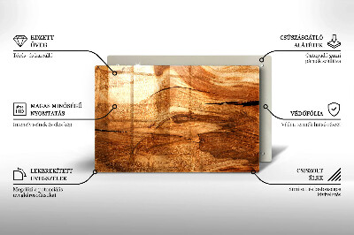 Grafkaars onderzetter rectangular Houten plank textuur