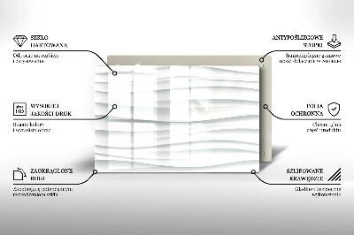 Grafkaars onderzetter rectangular Moderne structuur