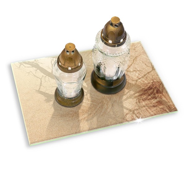 Grafkaars onderzetter rectangular Zand