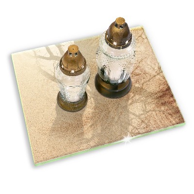 Grafkaars onderzetter rectangular Zand