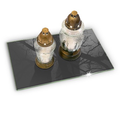 Grafkaars onderzetter rectangular Grijze kleur