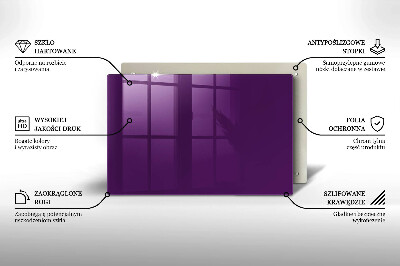 Grafkaars onderzetter rectangular Violet