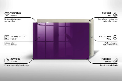 Grafkaars onderzetter rectangular Violet