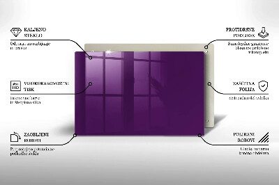 Grafkaars onderzetter rectangular Violet