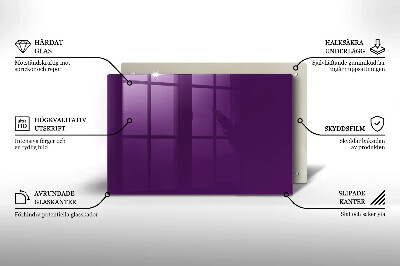 Grafkaars onderzetter rectangular Violet