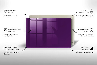 Grafkaars onderzetter rectangular Violet