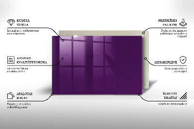 Grafkaars onderzetter rectangular Violet