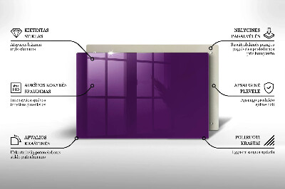 Grafkaars onderzetter rectangular Violet