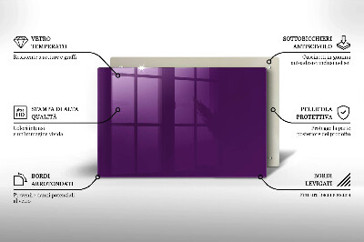 Grafkaars onderzetter rectangular Violet
