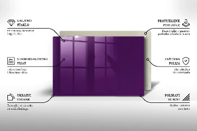 Grafkaars onderzetter rectangular Violet