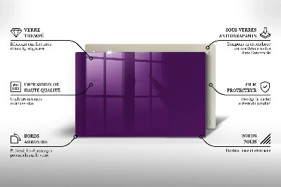 Grafkaars onderzetter rectangular Violet