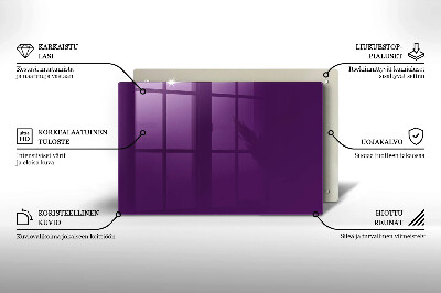 Grafkaars onderzetter rectangular Violet
