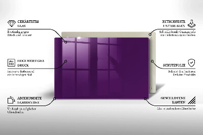 Grafkaars onderzetter rectangular Violet