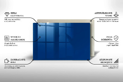 Grafkaars onderzetter rectangular Blauwe kleur