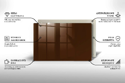 Grafkaars onderzetter rectangular Bruine kleur