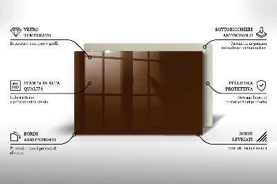 Grafkaars onderzetter rectangular Bruine kleur