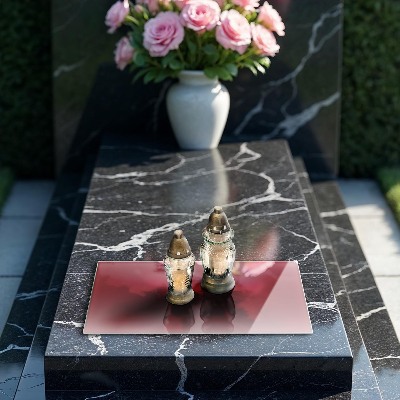 Grafkaars onderzetter rectangular Rode kleur