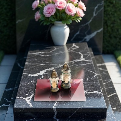 Grafkaars onderzetter rectangular Rode kleur