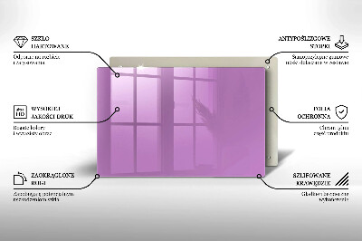 Grafkaars onderzetter rectangular Violet