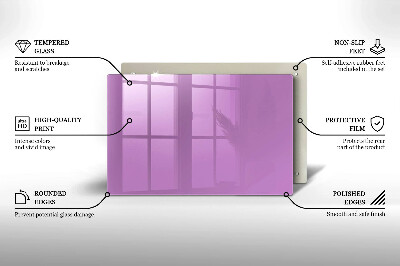 Grafkaars onderzetter rectangular Violet