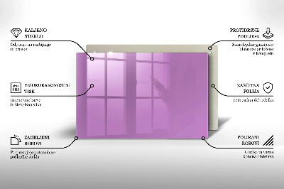 Grafkaars onderzetter rectangular Violet