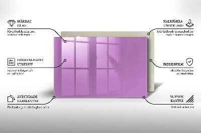 Grafkaars onderzetter rectangular Violet