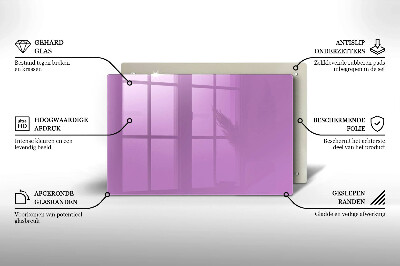 Grafkaars onderzetter rectangular Violet
