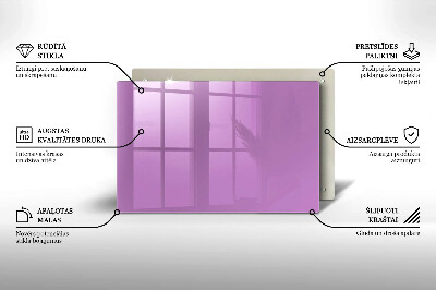 Grafkaars onderzetter rectangular Violet