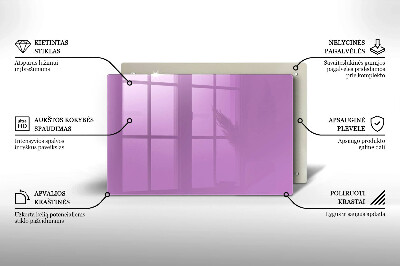 Grafkaars onderzetter rectangular Violet