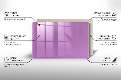 Grafkaars onderzetter rectangular Violet