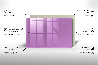 Grafkaars onderzetter rectangular Violet