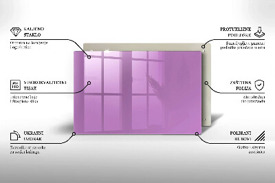 Grafkaars onderzetter rectangular Violet