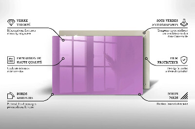 Grafkaars onderzetter rectangular Violet
