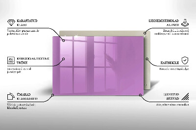 Grafkaars onderzetter rectangular Violet