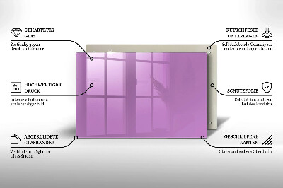 Grafkaars onderzetter rectangular Violet