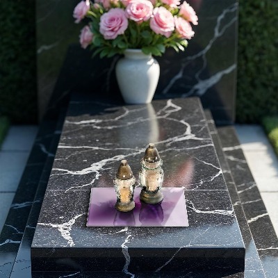 Grafkaars onderzetter rectangular Violet