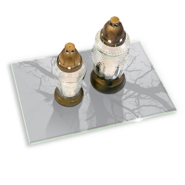 Grafkaars onderzetter rectangular Grijze kleur