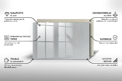 Grafkaars onderzetter rectangular Grijze kleur
