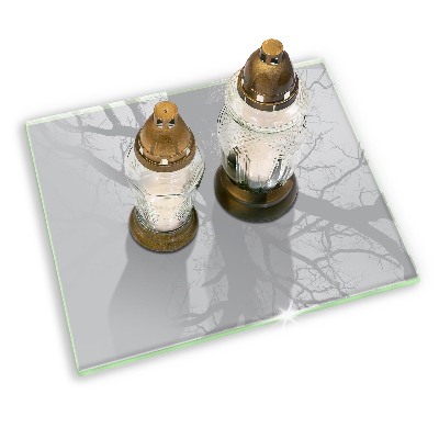 Grafkaars onderzetter rectangular Grijze kleur