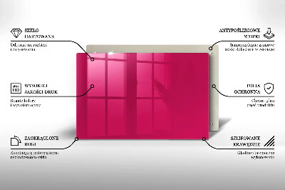 Grafkaars onderzetter rectangular Roze kleur
